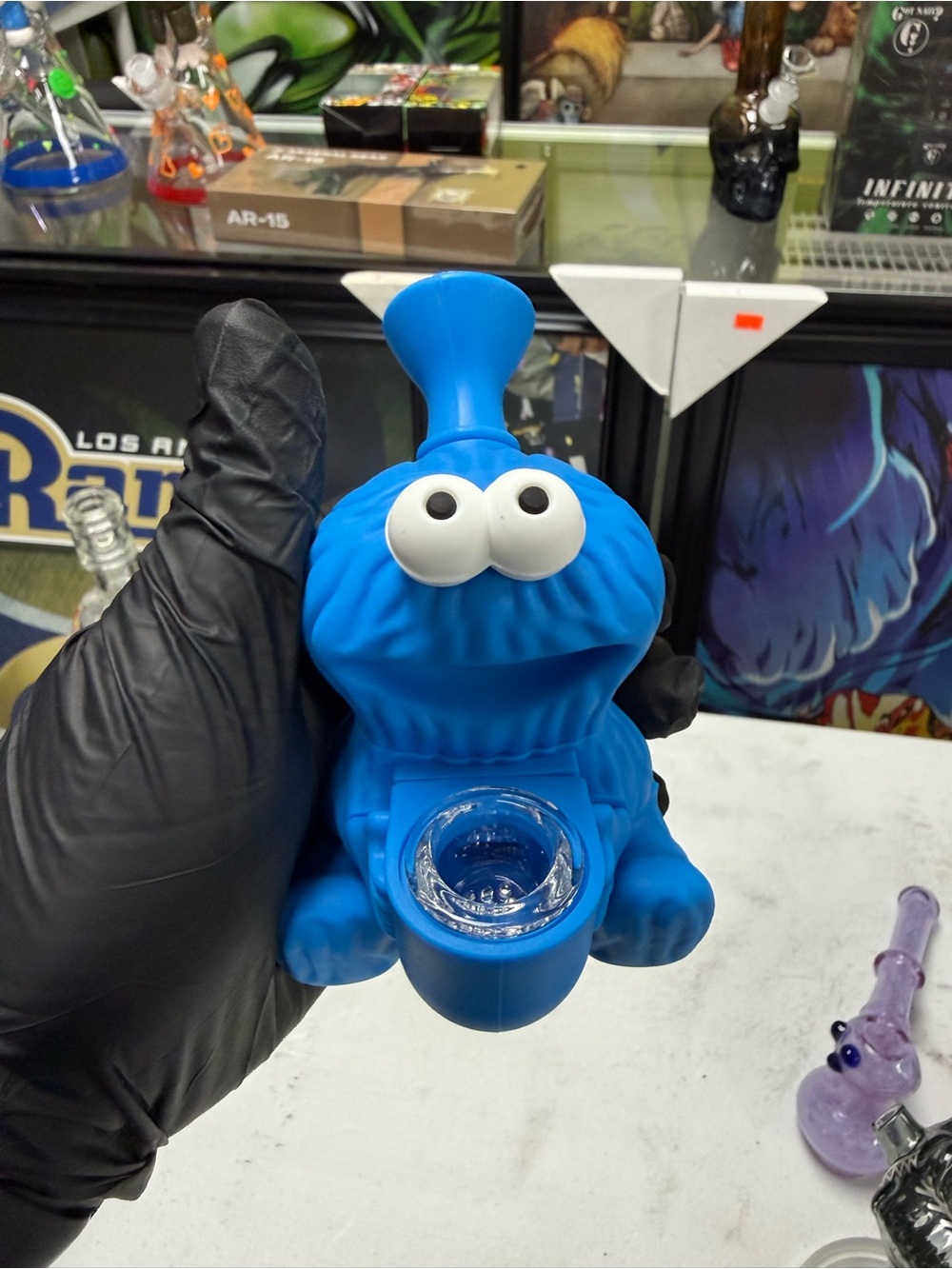 Blue Cookie Monster Silicone